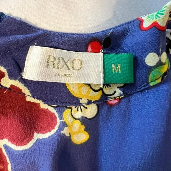 Rixo London Long Sleeve 100% Silk Dress - Picture 5 of 7